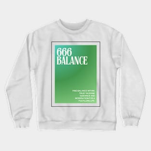 Angel Number 666: Balanced Essence Crewneck Sweatshirt